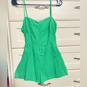 kelly green romper
